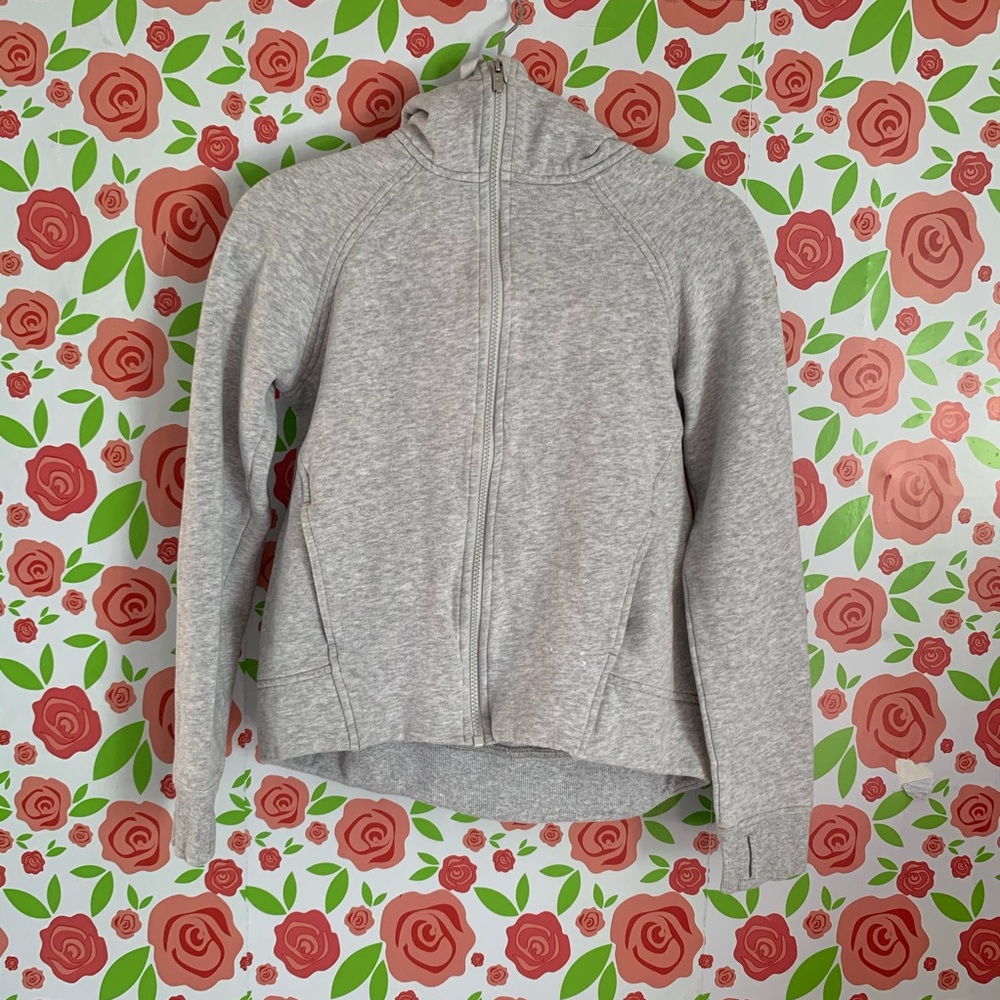 Lululemon Gray “Fleece Please” Zip up Hoodie